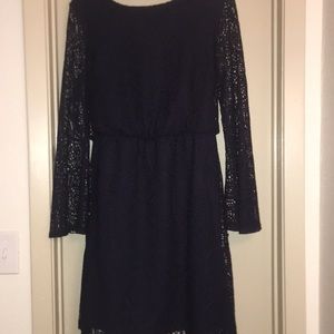 Navy blue knee length dress from catos